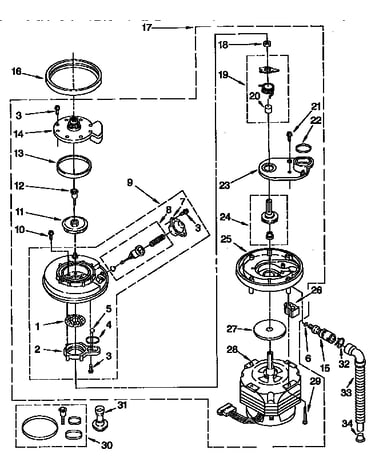 Pump and motor parts