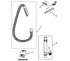 Kenmore 1163075490C hose and attachment parts diagram