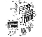 Kenmore 2539745080 cabinet and front panel parts diagram