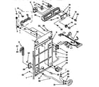 Kenmore 11091511100 control and rear panel parts diagram