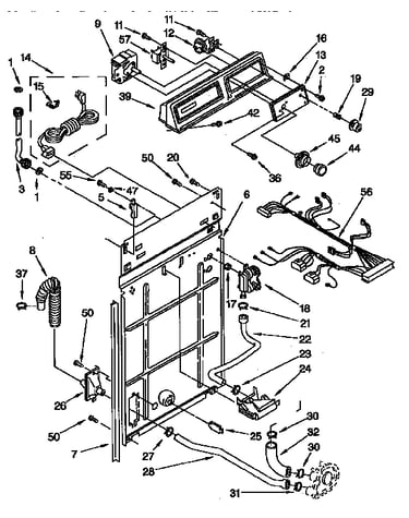 Control and rear panel parts