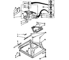 Kenmore 11091511100 machine base parts diagram