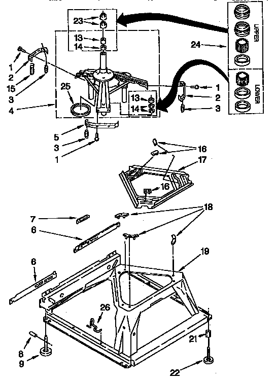 Machine base parts
