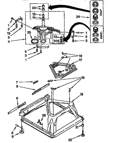 Machine base parts