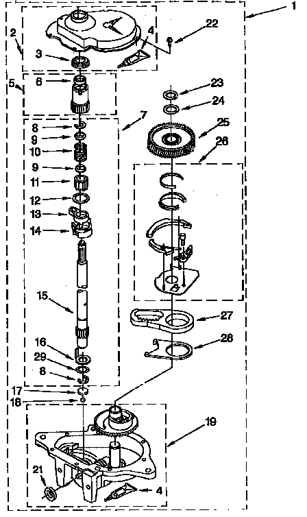 Gearcase parts