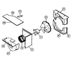Kenmore 2538780993 air system handling parts diagram