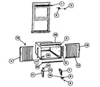 Kenmore 2538780993 window mounting and accessories parts diagram