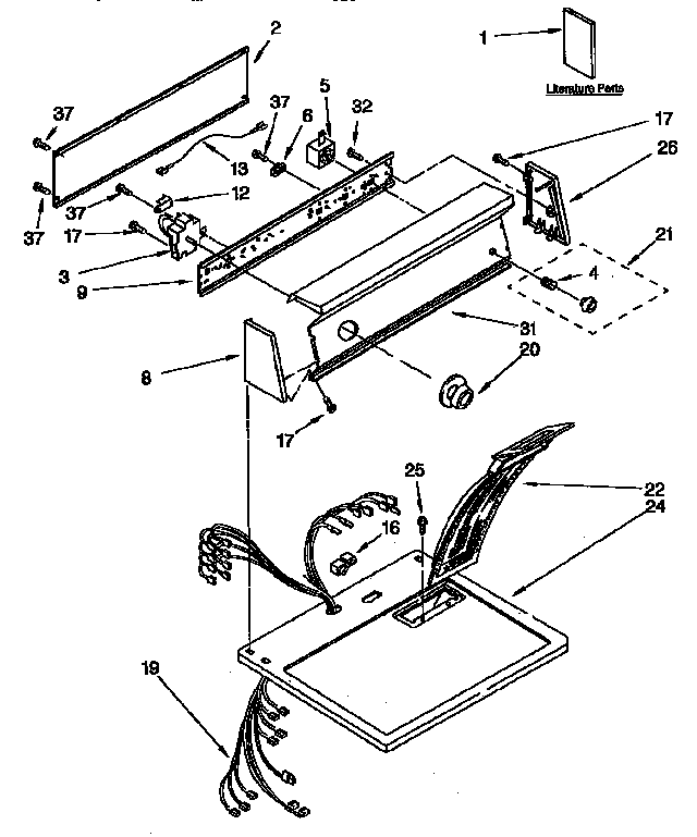 Top and console parts