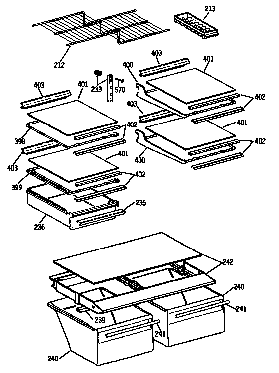 Shelf parts