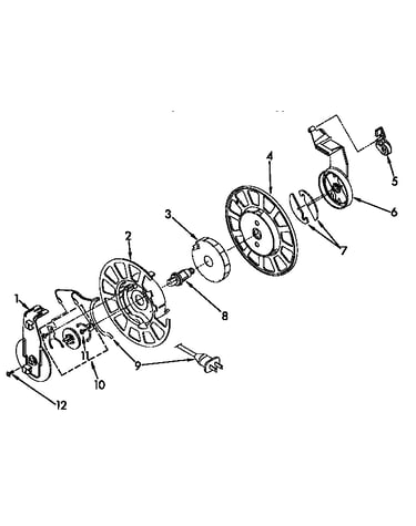 Power cord reel parts