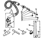 Kenmore 1162945981 hose and attachment parts diagram