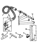 Hose and attachment parts
