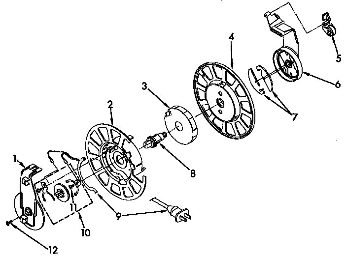 Power cord reel parts