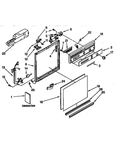 Frame and console parts