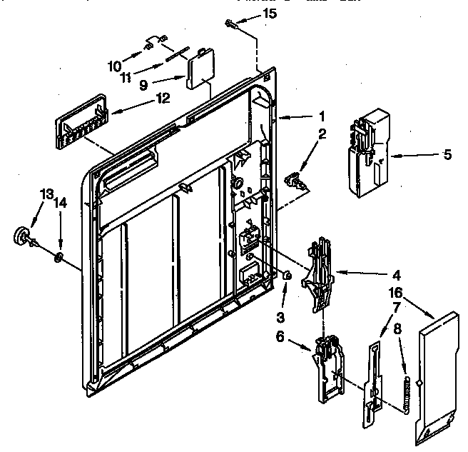 Inner door parts