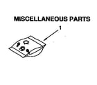 Kenmore 6651671192 miscellaneous parts diagram