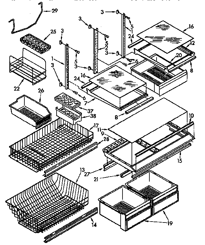 Shelf parts