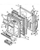 Refrigerator door parts