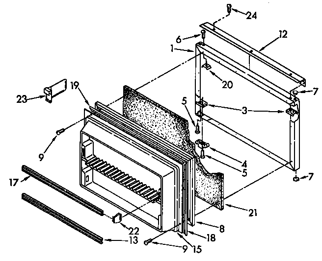 Freezer door parts