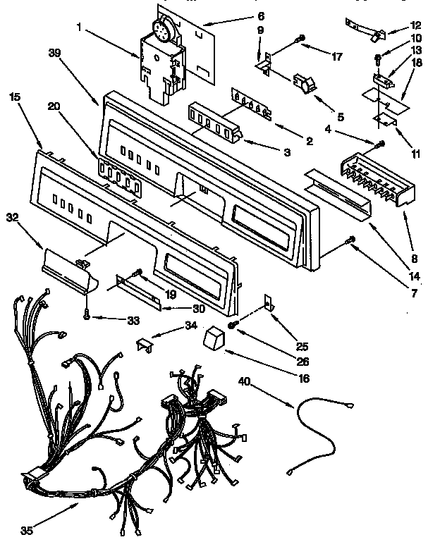 Control panel parts