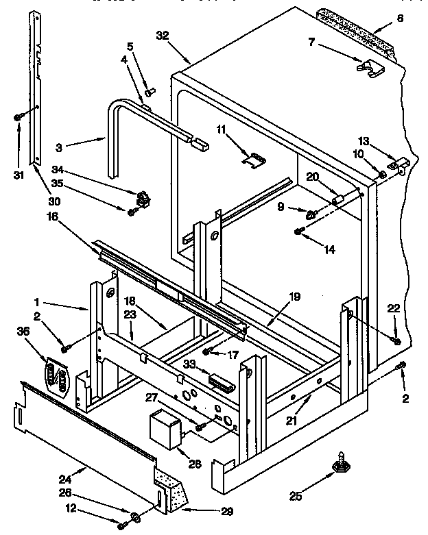 Frame and tank parts