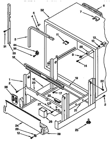 Frame and tank parts