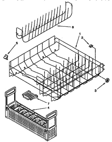 Lower rack parts