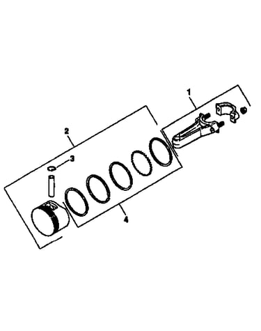 Piston and rod