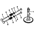 Kohler MV205-57527 camshaft and valves diagram