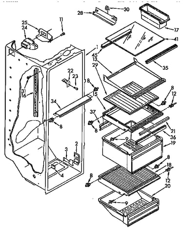 Refrigerator liner parts
