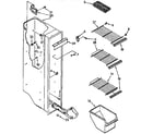 Kenmore 1069432410 freezer liner parts diagram