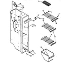 Kenmore 1069432410 freezer liner parts diagram