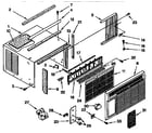Kenmore 1069740690 cabinet parts diagram