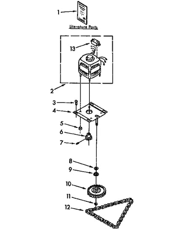 Motor and drive parts