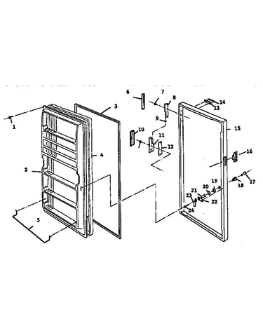 Freezer door