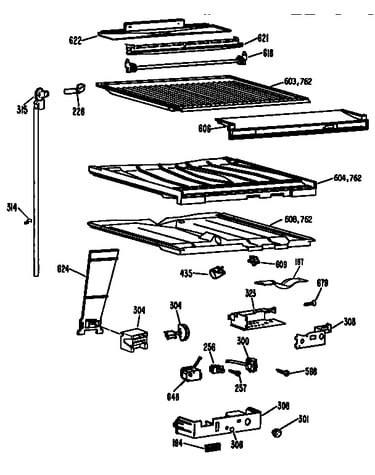 Compartment separator parts