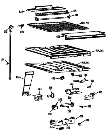 Compartment separator parts