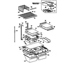 Kenmore 3639735727 shelf parts diagram