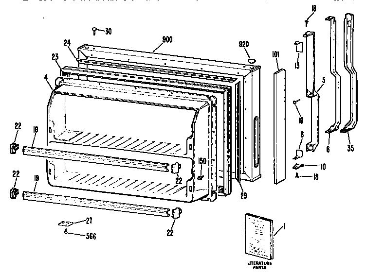 Freezer door