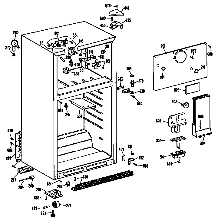 Cabinet parts
