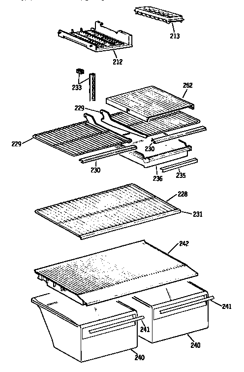 Shelf parts