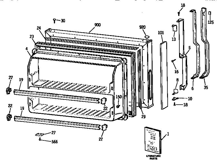 Freezer door