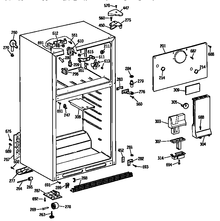 Cabinet parts