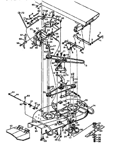36" mower housing