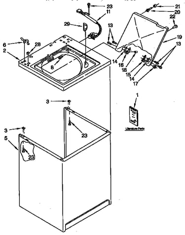 Top and cabinet parts