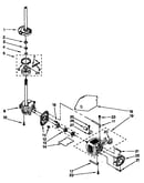Brake, clutch, gearcase, motor and pump parts