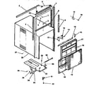 Kenmore 2538740668 cabinet and front panel parts diagram