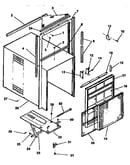 Cabinet and front panel parts