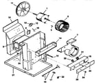 Kenmore 2538740668 electrical system and air handling parts diagram