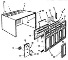 Kenmore 2538782595 cabinet and front panel parts diagram